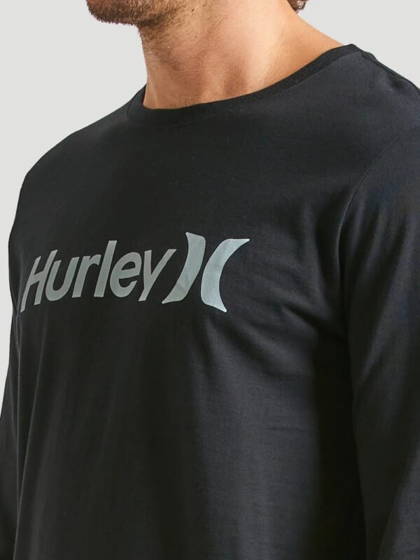 CAMISETA HURLEY MANGA LONGA  OEO SOLID PRETO - Imagem 3