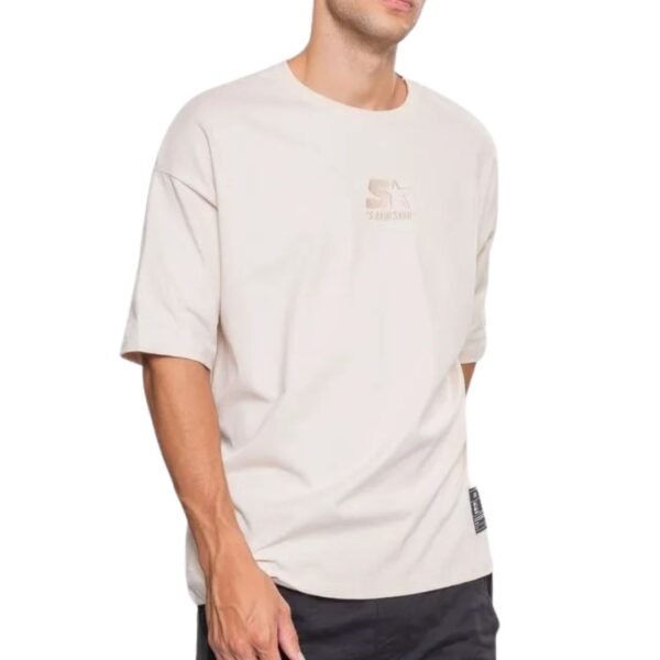 CAMISETA STARTER OVERSIZED ESTAMPADA - BEGE - Imagem 3