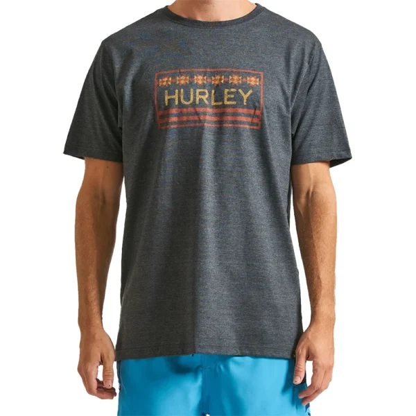 CAMISETA HURLEY SILK NATIVE BOX - MESCLA PRETO