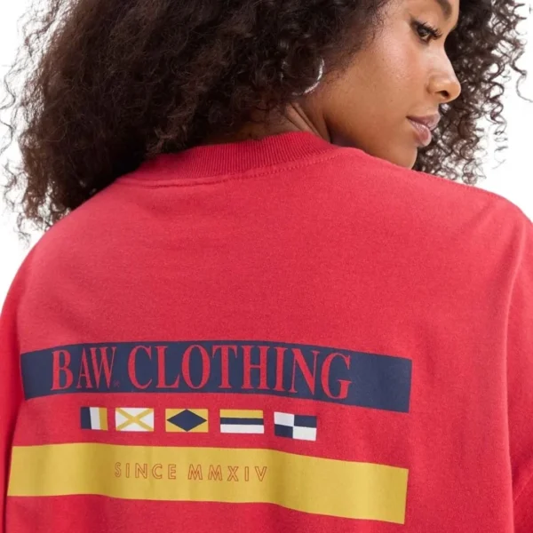 CAMISETA BAW NEW OVER NAVAL PRINT - VERMELHO - Imagem 3