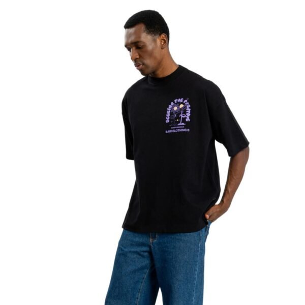 CAMISETA BAW NEW OVER X SMILEY POSITIVE - PRETO - Imagem 3