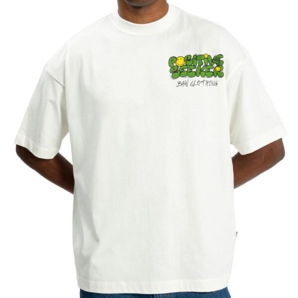CAMISETA BAW NEW OVER X SMILEY GROW - OFF WHITE