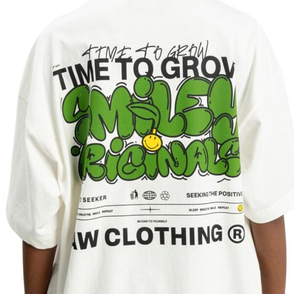 CAMISETA BAW NEW OVER X SMILEY GROW - OFF WHITE - Imagem 2
