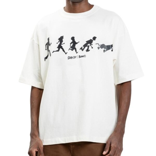 CAMISETA BAW NEW OVER RUN X SCOOBY DOO - OFF WHITE