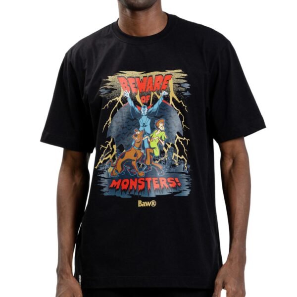 CAMISETA BAW REGULAR SCARY X SCOOBY DOO - PRETO