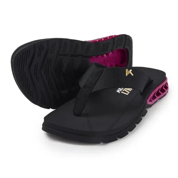 SANDÁLIA KENNER RAKKA COLLAB L7NNON - PRETO/ROSA