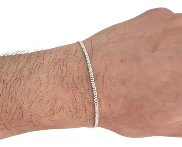 PULSEIRA GRUMET 2MM 21CM (FINA) - PRATA 925 LEGÍTIMA