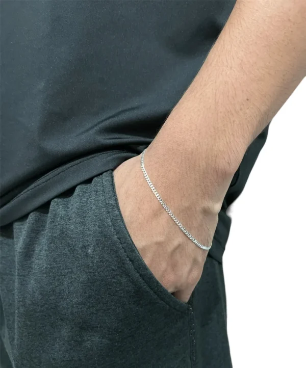 PULSEIRA GRUMET 2MM 21CM (FINA) - PRATA 925 LEGÍTIMA - Imagem 2