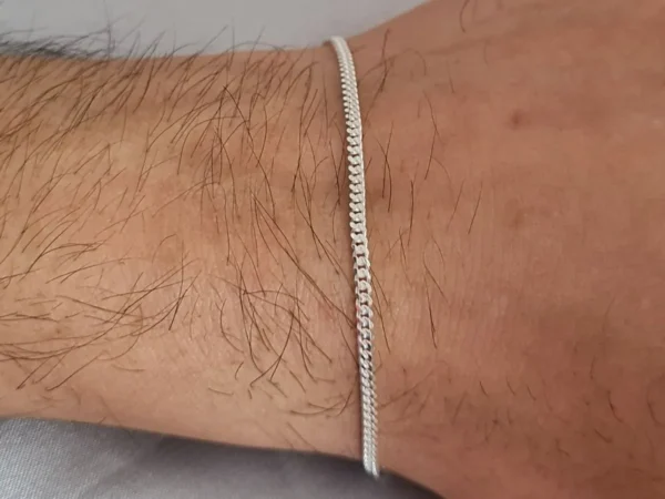 PULSEIRA GRUMET 2MM 21CM (FINA) - PRATA 925 LEGÍTIMA - Imagem 4