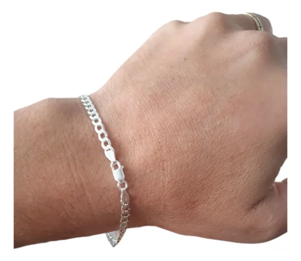 PULSEIRA GRUMET 3MM 21CM - PRATA 925 LEGÍTIMA