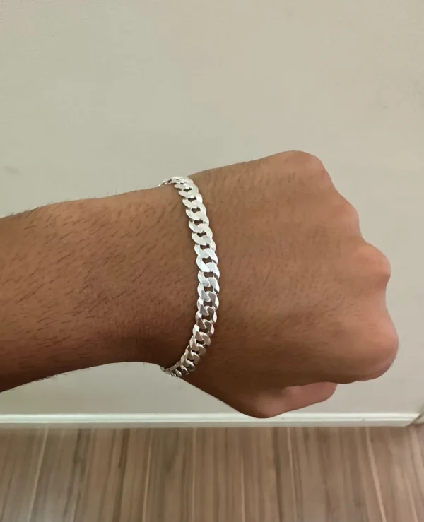 PULSEIRA GRUMET 7MM 21CM - PRATA 925 LEGÍTIMA - Imagem 2