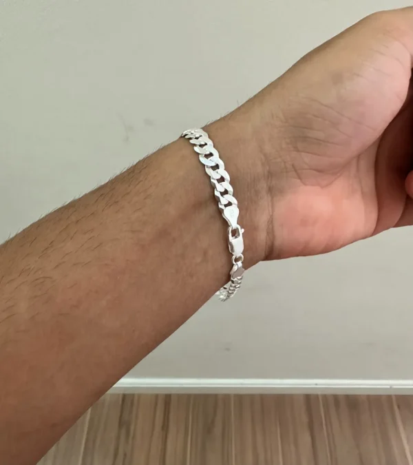 PULSEIRA GRUMET 7MM 21CM - PRATA 925 LEGÍTIMA - Imagem 3