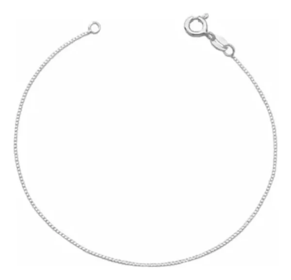 PULSEIRA VENEZIANA 1,5MM V15 21CM - PRATA 925 LEGÍTIMA