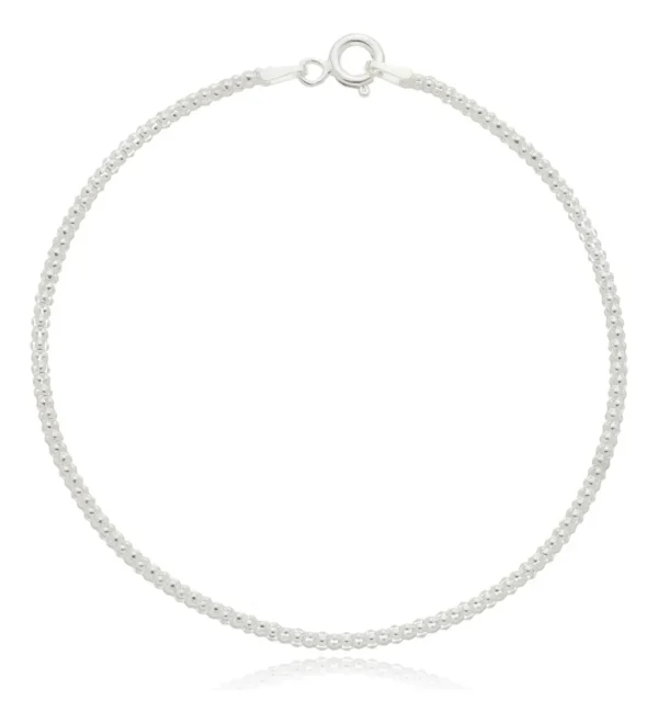 PULSEIRA PIPOCA 2MM 18CM - PRATA 925 LEGÍTIMA - Imagem 2