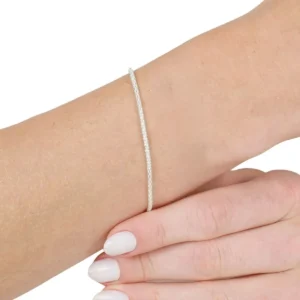 PULSEIRA PIPOCA 2MM 18CM - PRATA 925 LEGÍTIMA