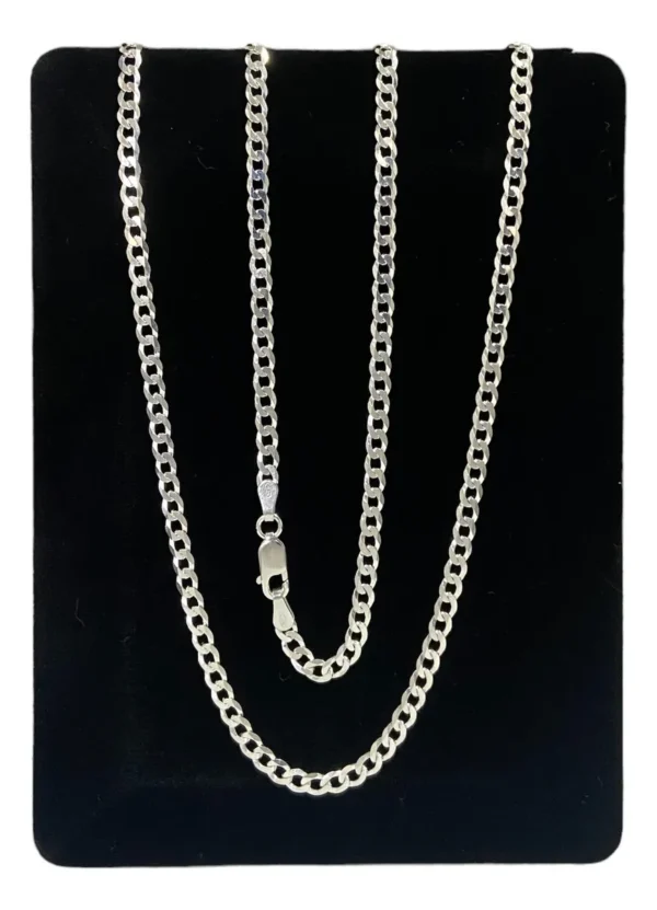 CORRENTE GRUMET 3MM 70CM - PRATA 925 LEGÍTIMA