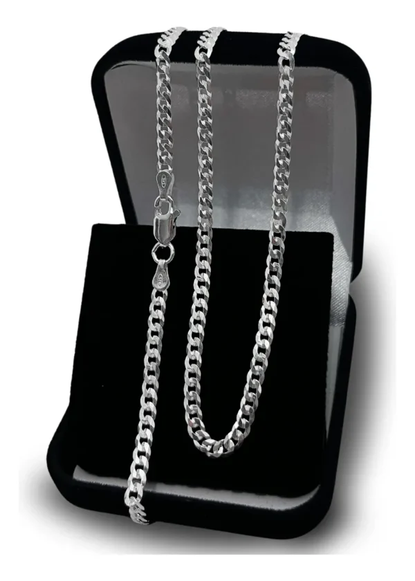 CORRENTE GRUMET 3MM 60CM - PRATA 925 LEGÍTIMA