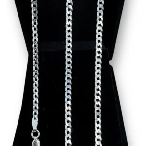 KIT GRUMET 3MM CORRENTE 70CM + PULSEIRA 21CM - PRATA 925 LEGÍTIMA